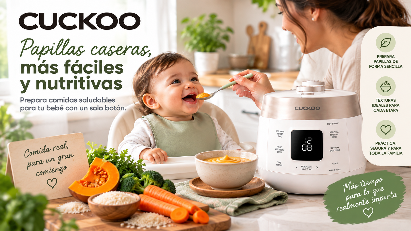 ¿Cómo preparar papillas y comidas para tu bebé en casa?