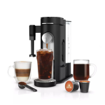CAFETERA PODS & GROUNDS SPECIALTY COFFEE MAKER CON ESPUMADOR DE LECHE INTEGRADO PB-051
