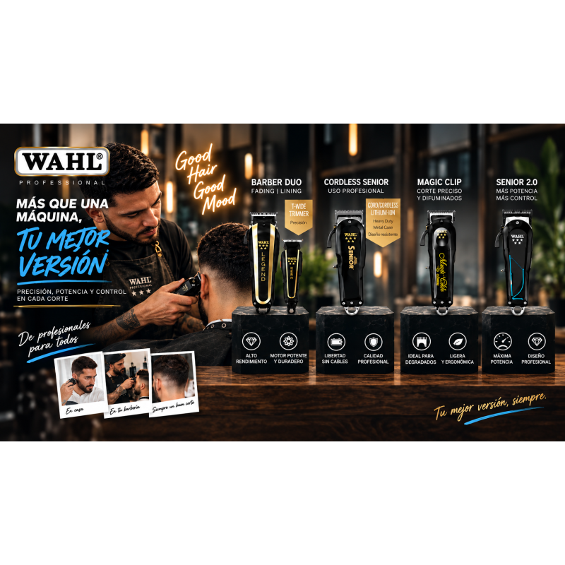 ¿Qué máquina Wahl elegir? Guía para encontrar la ideal para tus cortes de cabello