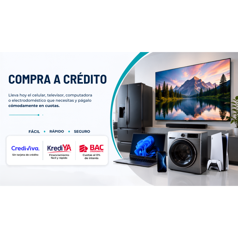Compra a crédito en E-Vision con CrediViva, KrediYA y BAC