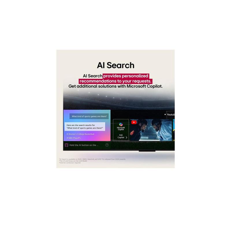 Lg Televisor de 43" smart tv webos uhd ai 4k hdmi usb 43ua8000