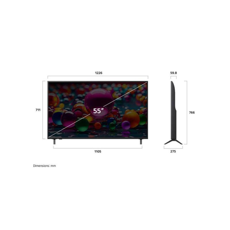 Lg Televisor de 55" smart tv webos uhd ai 4k hdmi usb 55ua8000