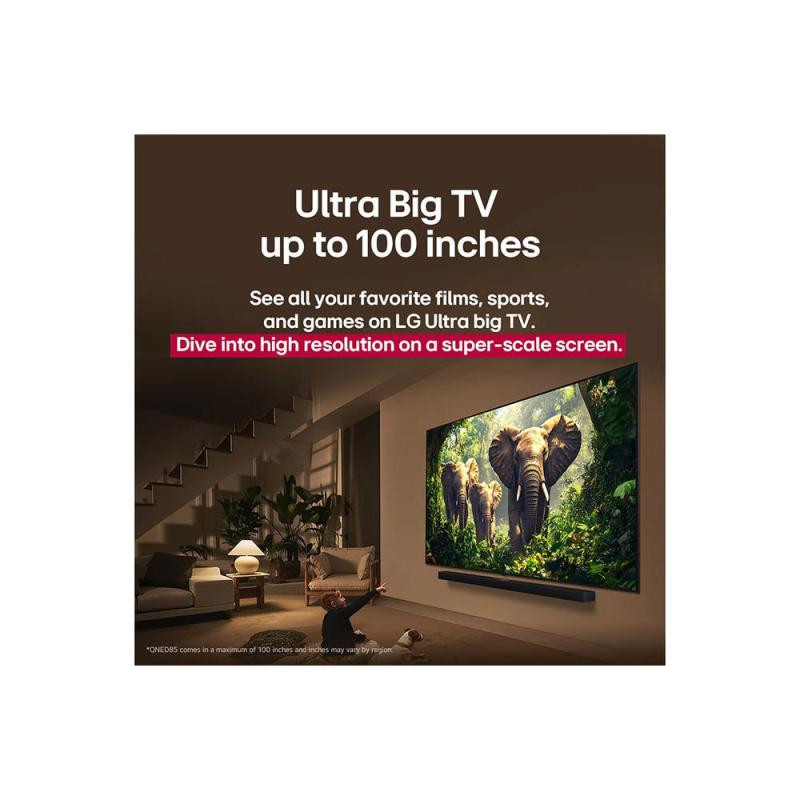 TELEVISOR LG DE 75" QNED EVO AI MINILED 4K WEBOS 75QNED85ASG