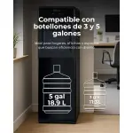 DISPENSADOR DE AGUA DRIJA DE CARGA INFERIOR DE 20L COLOR NEGRO ACQUA