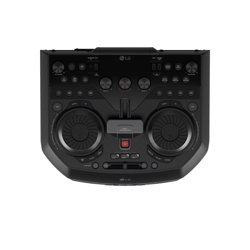 TORRE DE SONIDO LG XBOOM DE 2000W KARAOKE STAR PRO DJ WHEEL OK99M