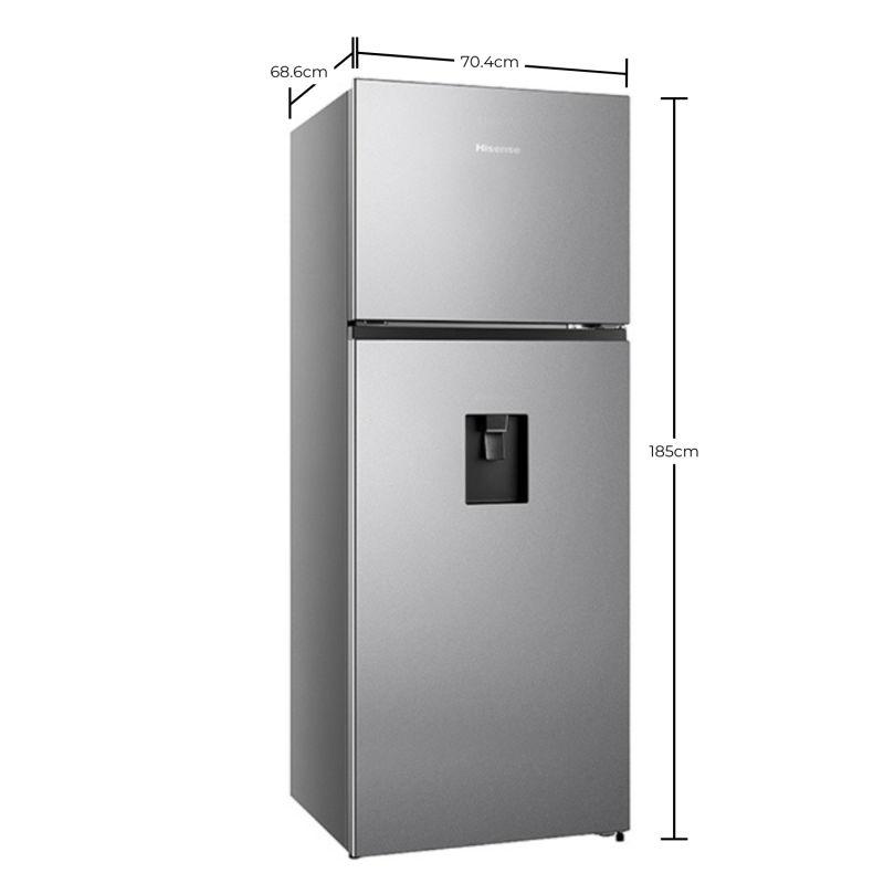 REFRIGERADOR HISENSE 16.5P³ TOP MOUNT INVERTER CON DISPENSADOR DE AGUA RT16N6CDX
