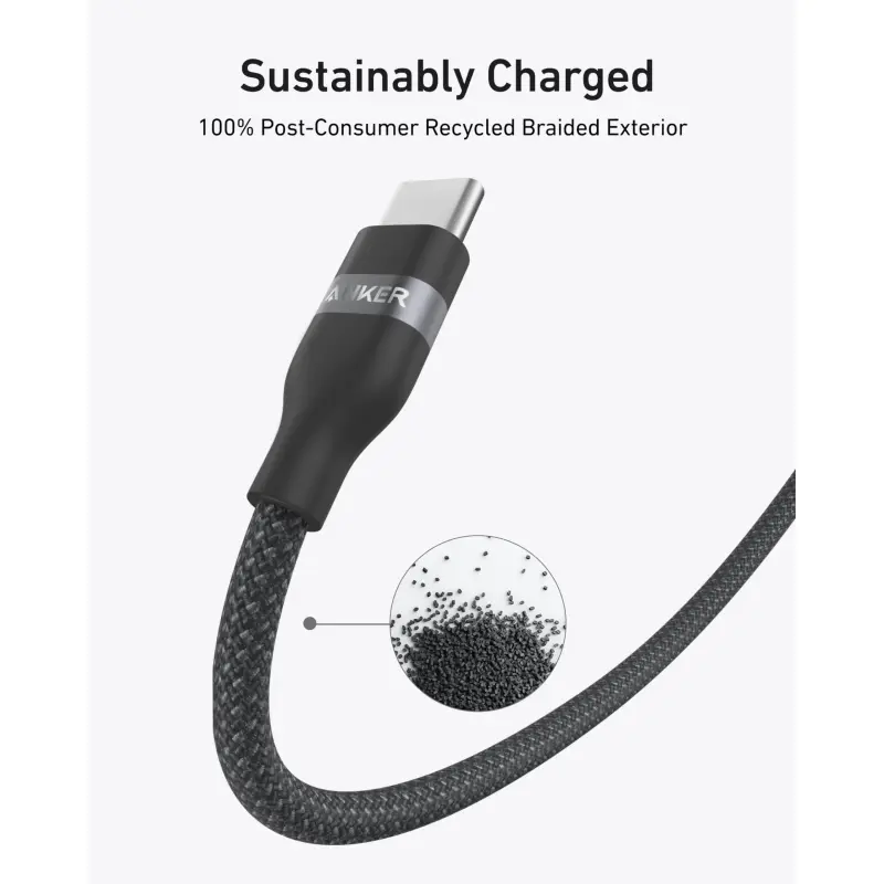 CABLE ANKER USB-C 3FT 240W NEGRO A82E2H11