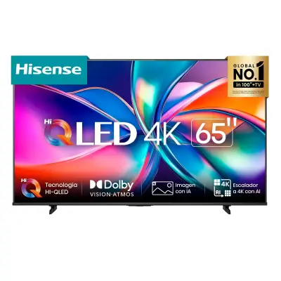TELEVISOR 65" HISENSE QLED UHD 4K VIDAA TV 65Q6QV