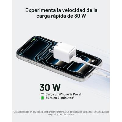 CARGADOR ANKER NANO CHARGER USB-C 30W NEGRO A2147J11