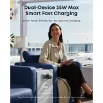 CARGADOR DE PARED ANKER 35W CON CABLE USB-C RETRÁCTIL A2658J11