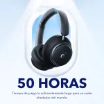 AUDÍFONOS SOUNDCORE SPACE Q45 CANCELACIÓN DE RUIDO Y LARGA DURACIÓN NEGRO A3040011