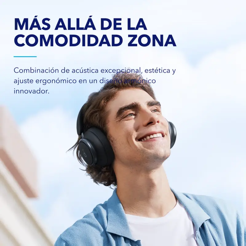 AUDÍFONOS SOUNDCORE SPACE Q45 CANCELACIÓN DE RUIDO Y LARGA DURACIÓN NEGRO A3040011