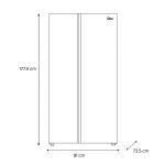REFRIGERADORA SIDE BY SIDE 25P³ MIDEA SPACEMASTER MDRS925MGM45A