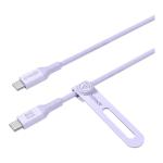 CABLE ANKER BIO BASADO TIPO USB-C A USB-C 3FT DE CARGA RÁPIDA VIOLETA A80F1HV1
