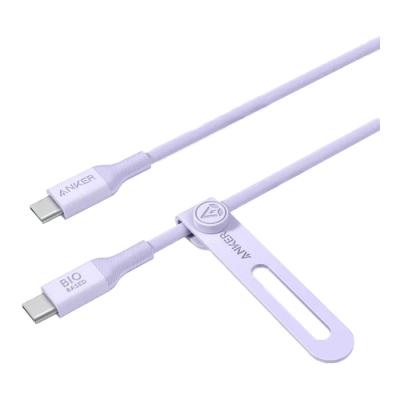 CABLE ANKER BIO BASADO TIPO USB-C A USB-C 3FT DE CARGA RÁPIDA VIOLETA A80F1HV1