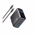 CARGADOR ANKER CON PANTALLA INTELIGENTE 140W 4 PUERTOS PD 3.1 USB-C NEGRO B2697JZ1