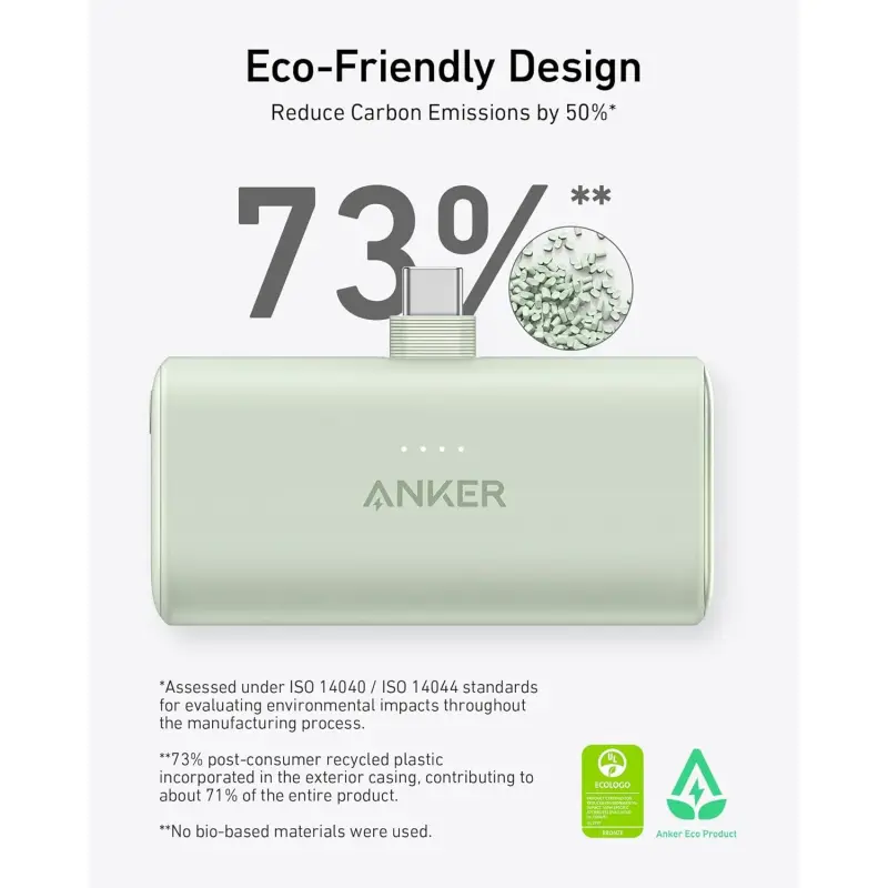 CARGADOR PORTÁTIL ANKER NANO POWER BANK 22.5W USB-C A1653H11