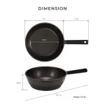 SARTÉN WOK ANTIADHERENTE CUCKOO 11" DIAMETRO COPB2810HGB
