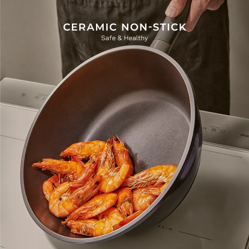 SARTÉN WOK ANTIADHERENTE CUCKOO 11" DIAMETRO COPB2810HGB