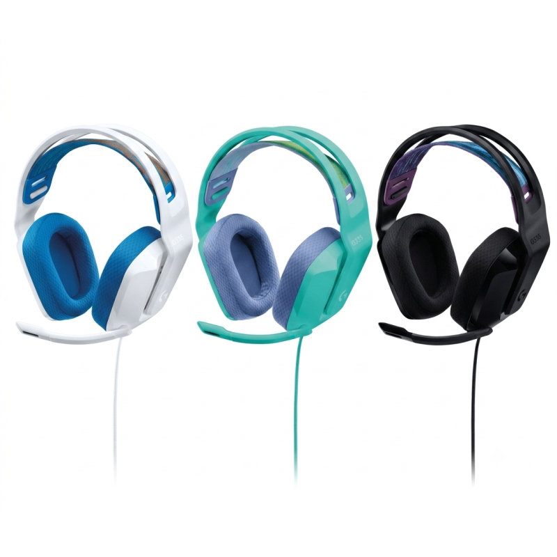 AUDÍFONOS DE DIADEMA GAMING DE LOGITECH DE CABLE CON MICRÓFONO PLUG-AND-PLAY G335