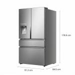 REFRIGERADOR HISENSE 25.6CUFT FRENCH DOOR CON DISPENSADOR DE HIELO Y AGUA HRM260N6TSE