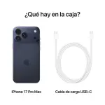 CELULAR IPHONE 17 PRO MAX CON 12GB RAM 256GB AZUL INTENSO MFYP4BEA