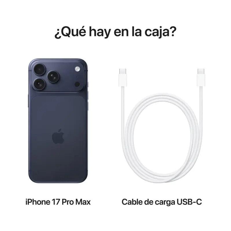 CELULAR IPHONE 17 PRO MAX CON 12GB RAM 256GB AZUL INTENSO MFYP4BEA