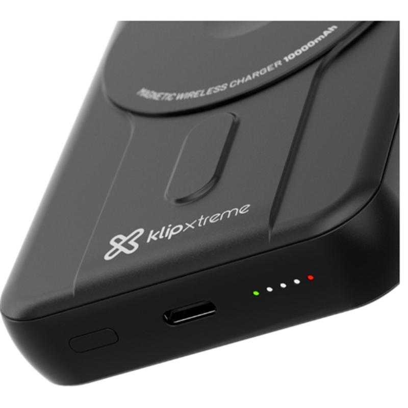BATERÍA EXTERNA PORTÁTIL KLIP XTREME 15W CARGA INALÁMBRICA 1OK MAH KPB600WC