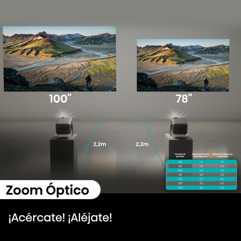 PROYECTOR PORTÁTIL HISENSE 4K UHD LASER RGB M2 PRO