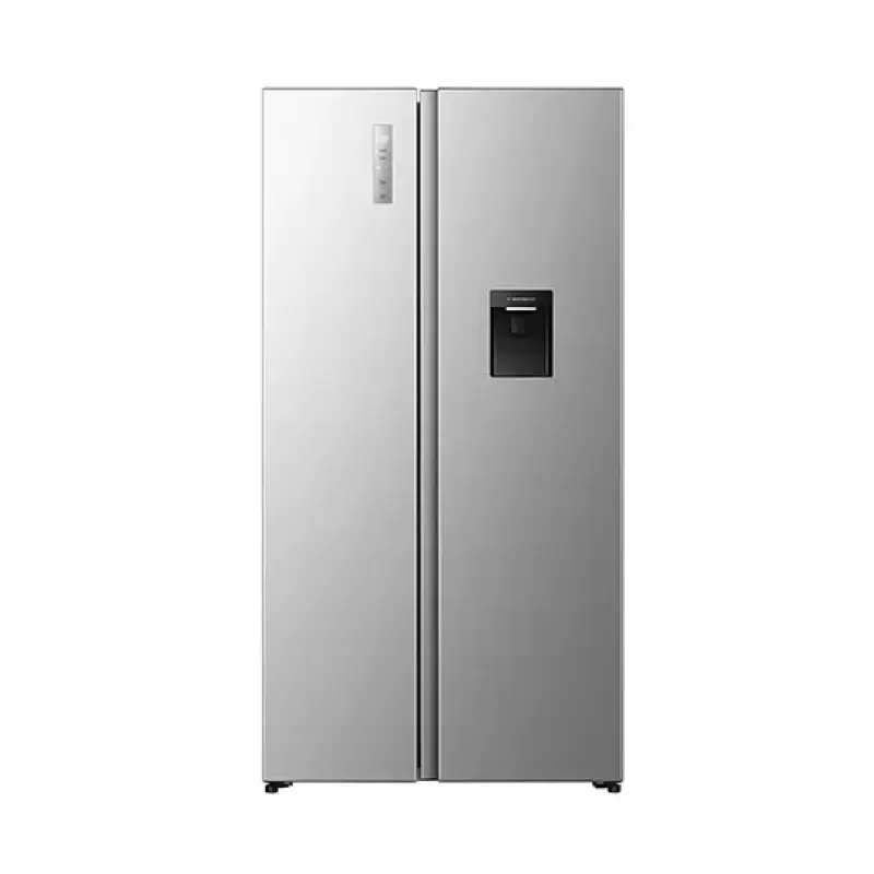 REFRIGERADORA HISENSE SIDE BY SIDE CON DISPENSADOR DE AGUA 19.1FT³ RS3P558NMCB