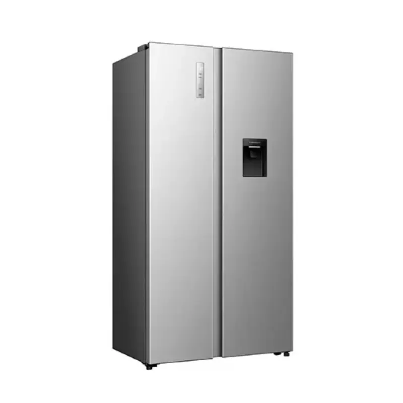REFRIGERADORA HISENSE SIDE BY SIDE CON DISPENSADOR DE AGUA 19.1FT³ RS3P558NMCB