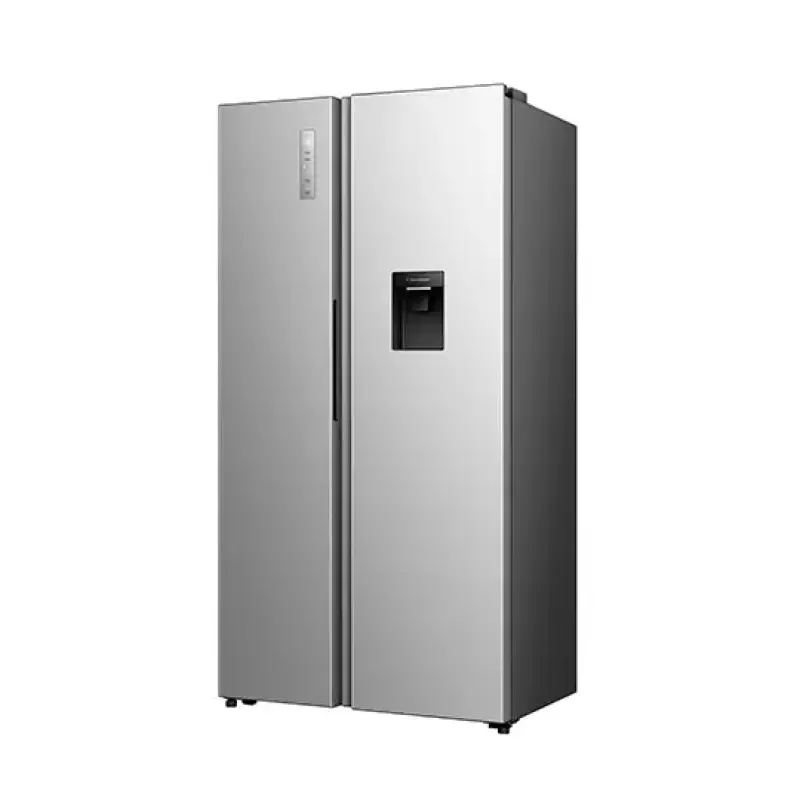 REFRIGERADORA HISENSE SIDE BY SIDE CON DISPENSADOR DE AGUA 19.1FT³ RS3P558NMCB
