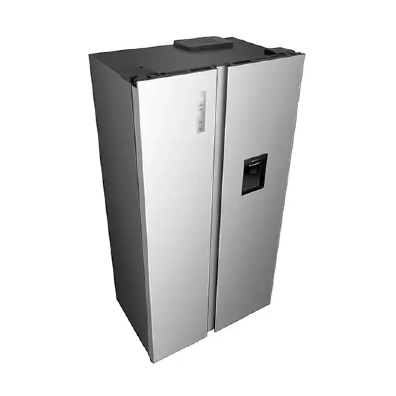 REFRIGERADORA HISENSE SIDE BY SIDE CON DISPENSADOR DE AGUA 19.1FT³ RS3P558NMCB