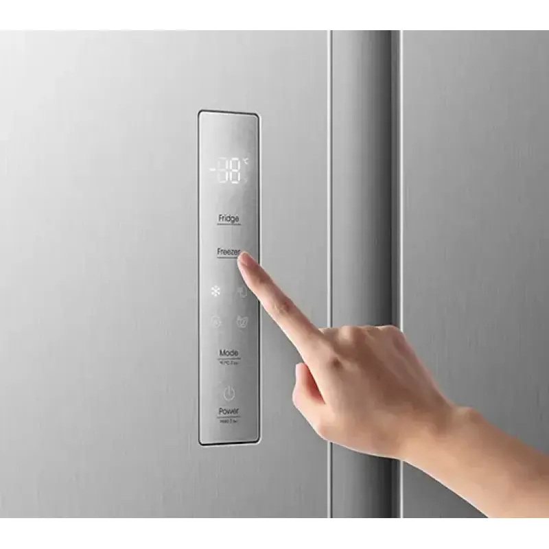 REFRIGERADORA HISENSE SIDE BY SIDE CON DISPENSADOR DE AGUA 19.1FT³ RS3P558NMCB