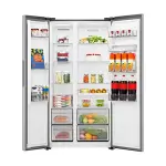 REFRIGERADORA HISENSE SIDE BY SIDE CON DISPENSADOR DE AGUA 19.1FT³ RS3P558NMCB