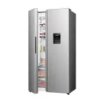 REFRIGERADORA HISENSE SIDE BY SIDE CON DISPENSADOR DE AGUA 19.1FT³ RS3P558NMCB