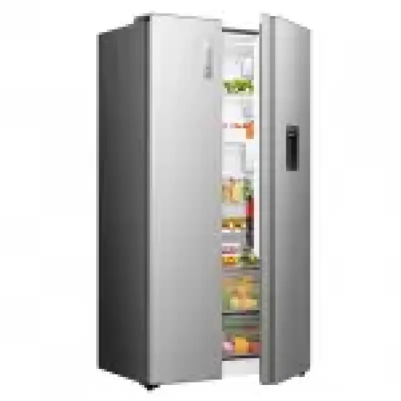 REFRIGERADORA HISENSE SIDE BY SIDE CON DISPENSADOR DE AGUA 19.1FT³ RS3P558NMCB