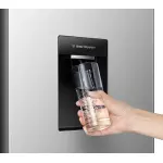 REFRIGERADORA HISENSE SIDE BY SIDE CON DISPENSADOR DE AGUA 19.1FT³ RS3P558NMCB
