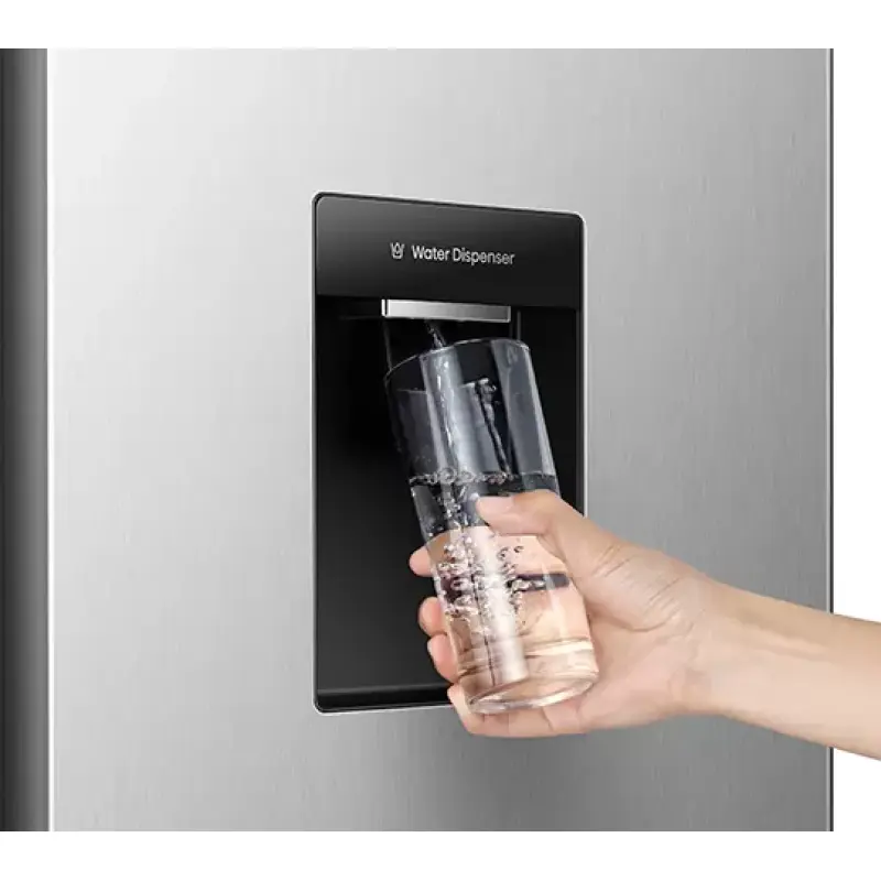 REFRIGERADORA HISENSE SIDE BY SIDE CON DISPENSADOR DE AGUA 19.1FT³ RS3P558NMCB