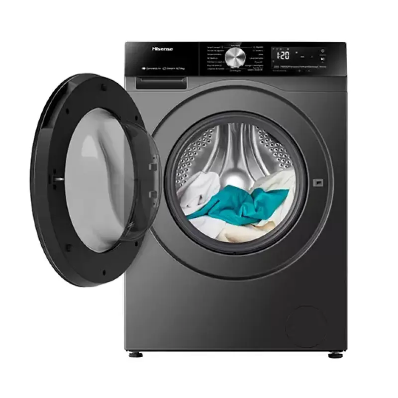 Hisense Lavadora secadora 2en1 15kg - 10kg carga frontal color gris wd3s1543