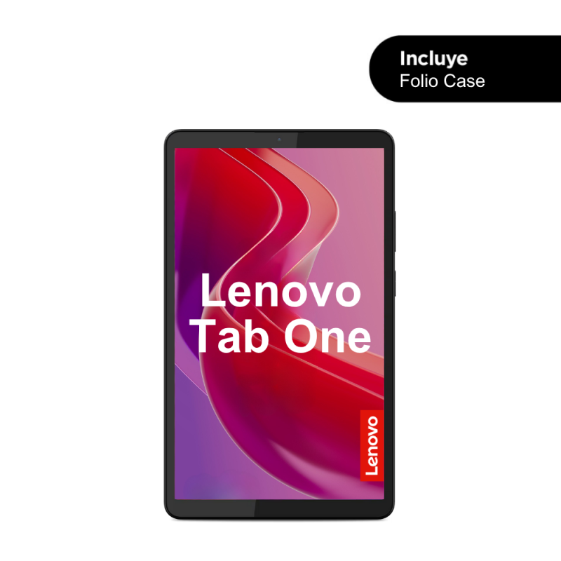 Lenovo Tablet tab one con folio case 4gb ram y 128gb de almacenamiento wifi gris 113 tb305fu