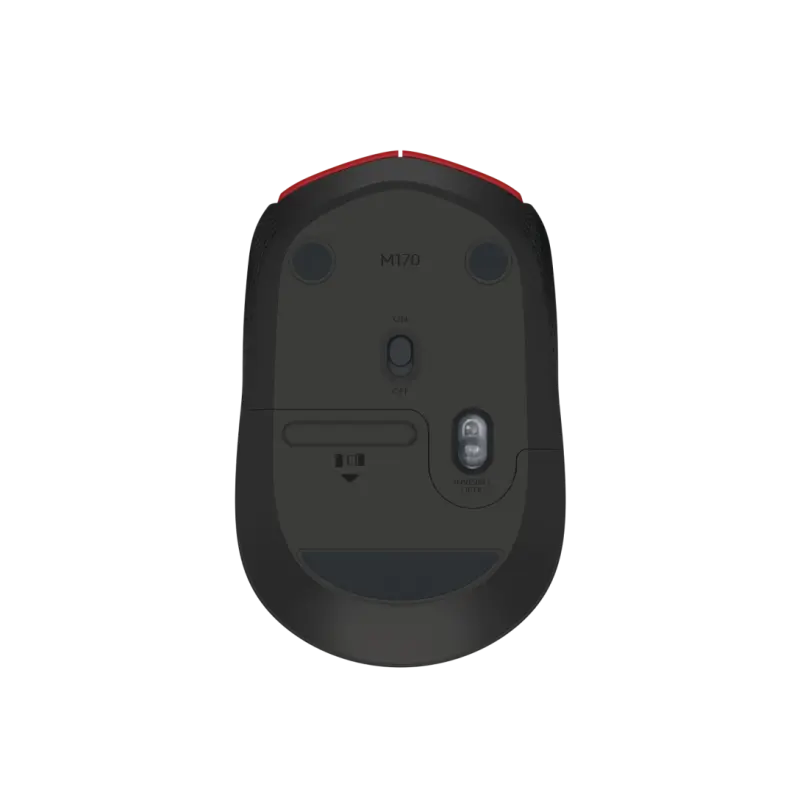 LOGITECH MOUSE INALAMBRICO PLUG AND PLAY ROJO M170