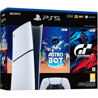 CONSOLA PLAYSTATION 5 DE 825GB SONY DIGITAL + ASTRO BOT+ GRAN TURISMO 7 CFI2115