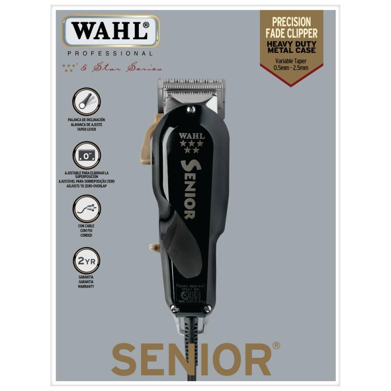 CORTADORA DE CABELLO WAHL 5 STAR SENIOR + BASE DE CARGA MÚLTIPLE 8504308 3023291