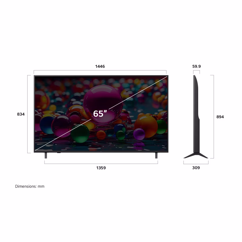 Lg SMART TV 65" UHD 4K AI WEBOS UA8000