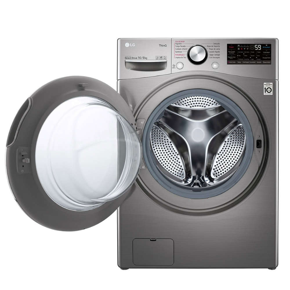 E-Vision Lavadora Secadora 2en1 de 16kg y 8kg WD16SG2 Lava