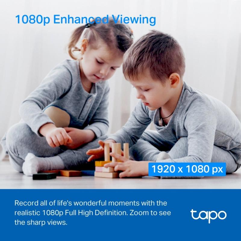 Tp-link Cámara de vigilancia inalámbrica wi-fi 1080p visión 360° visión nocturna con detección ia c200