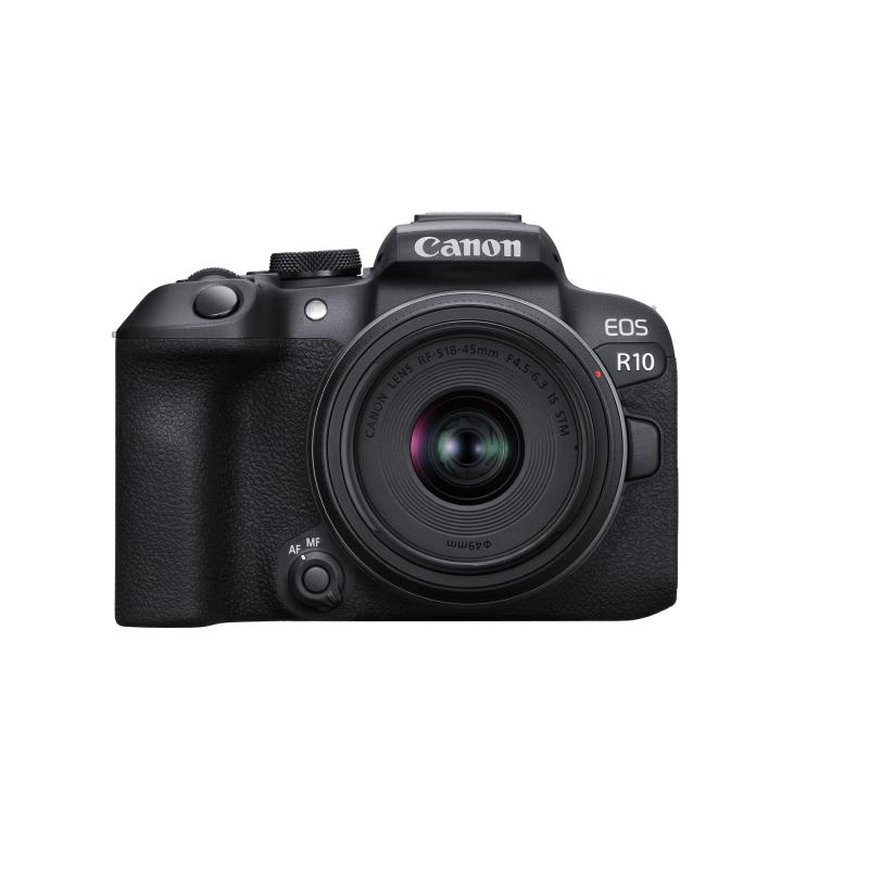 Canon Camara mirrorless eos r10 + lente rfs 18-45mm f/4.5-6.3 is stm kit