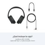 SONY AUDIFONOS INALAMBRICOS CON CANCELACION DE RUIDO COLOR NEGRO WHCH720N