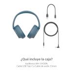 SONY AUDIFONOS INALAMBRICOS CON CANCELACION DE RUIDO COLOR AZUL WHCH720N